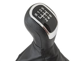 Skoda Superb II (08-12) ручка КПП переключение передач 6 ступка + чехол + рамка, Шкода Суперб 2