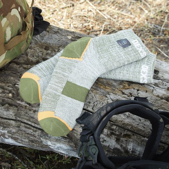 Шкарпетки водонепроникні Dexshell Terrian Walking Ankle, p-p S, зелені | Зображення 3