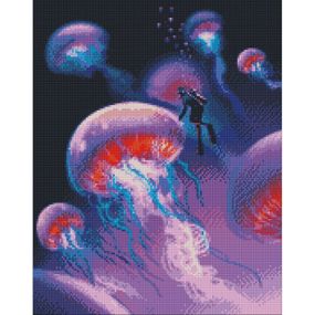 Алмазная мозаика "Исследуя океан" Идейка AMO7166 40х50см