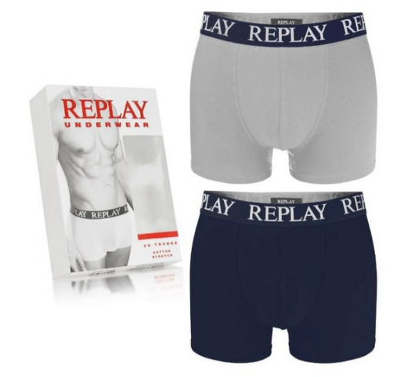 Чоловічі анатомічні труси боксери Replay (2 шт) | Зображення 1