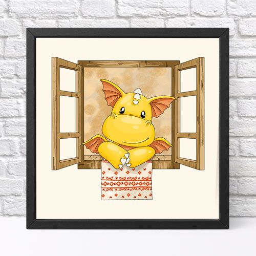 Постер в рамці Светлых праздников 30x30 см