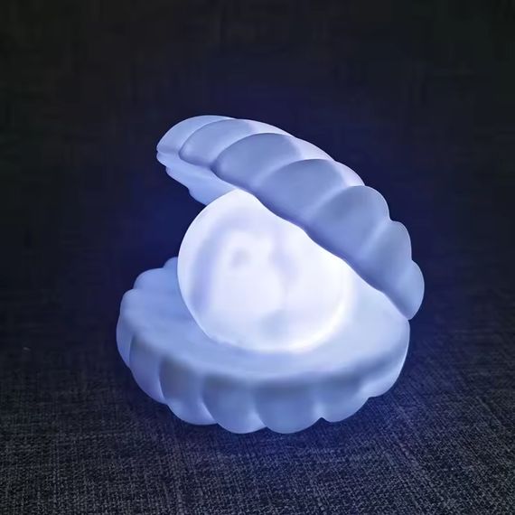 Ночник Ракушка с жемчужиной Perl Light · LED светильник настольный беспроводной с USB зарядкой | Зображення 2