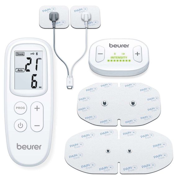 Електростимулятор Beurer  для м'язів, акумулятор, micro-USB, вага - 0.078кг, 19 програм, підкл. до смартфону, білий (EM_70) | Зображення 7