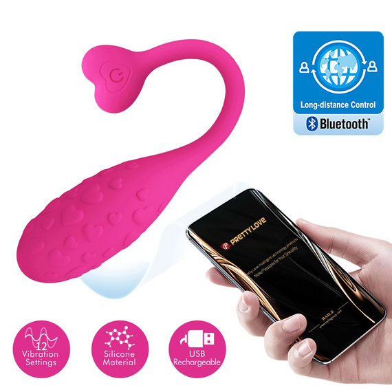 Віброяйце кероване смартфоном Pretty Love - Fisherman Pink Mobile APP, BI-300016HP sexstyle | Зображення 1