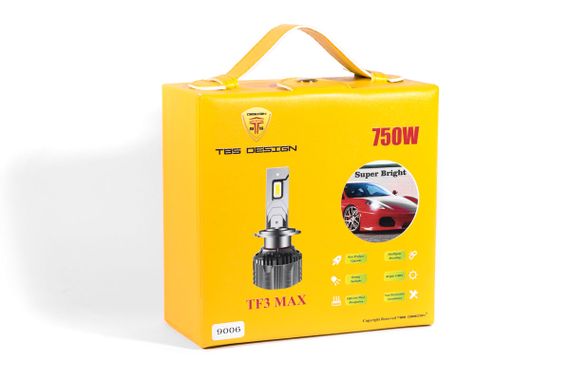 Комплект светодиодных ламп TBS Design TF3 MAX HB4 P22d 9-32V 130W 15000Lm 6000K + CANBUS | Зображення 3