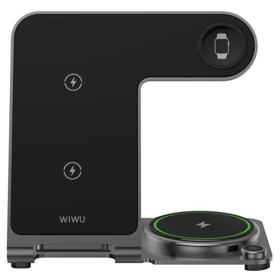 БЗУ WIWU Wi-W005 3 in 1 wireless charger Black | Зображення 2
