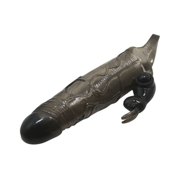 Насадка на член - Brave Man Vibrating Penis Sleeve 5,91" Black sexstyle | Зображення 3