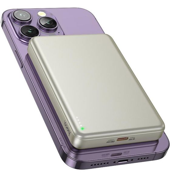 Портативний ЗП Power Bank Hoco Q26A Joy PD20W з БЗП 10000 mAh Titanium gold | Зображення 1