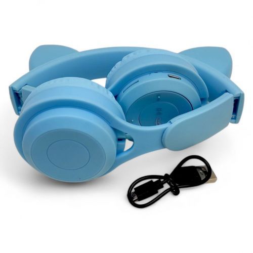 Навушники бездротові, підсвічування, Bluetooth, (САЛАТОВІ) | Зображення 1