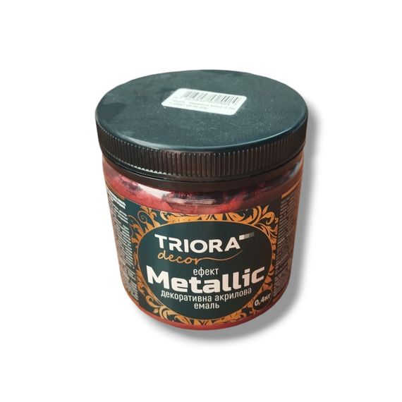 Декоративна акрилова емаль ТМ «ТRІОRА» 0,4 КГ 947 Червоне Вино