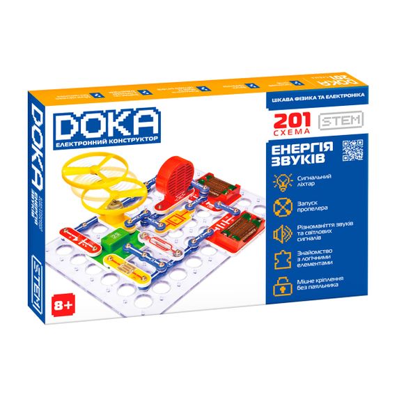 Конструктор електронний D70706 (70831) Doka 201 схема D70706, в коробці (6976706850079)