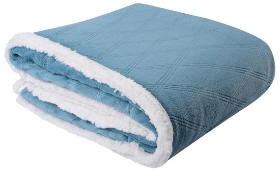 Ковдра флісова Soho 200х220 см Plush hugs Silver blue | Зображення 1