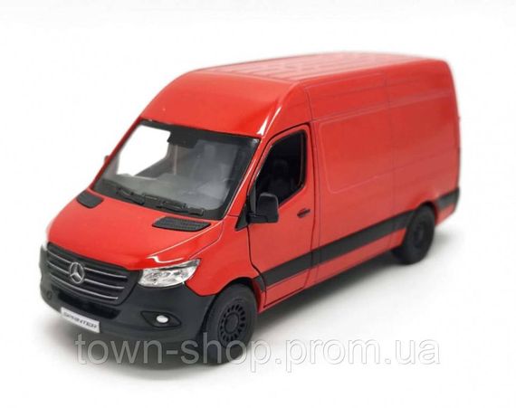 Игрушечная модель Автобуса MERCEDES-BENZ Sprinter KT5426W инерционная (Красный)