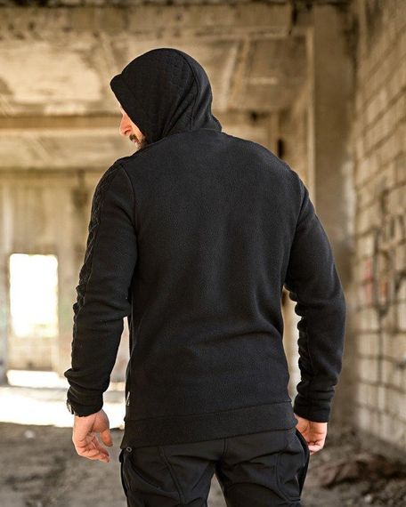 Тактична флісова кофта сота чорна ПП7963 | Зображення 3