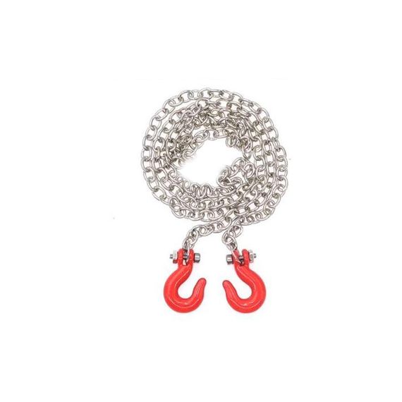 Аксесуар для машинок на радіоуправлінні металевий ланцюг з гаками для радіокерованих моделей