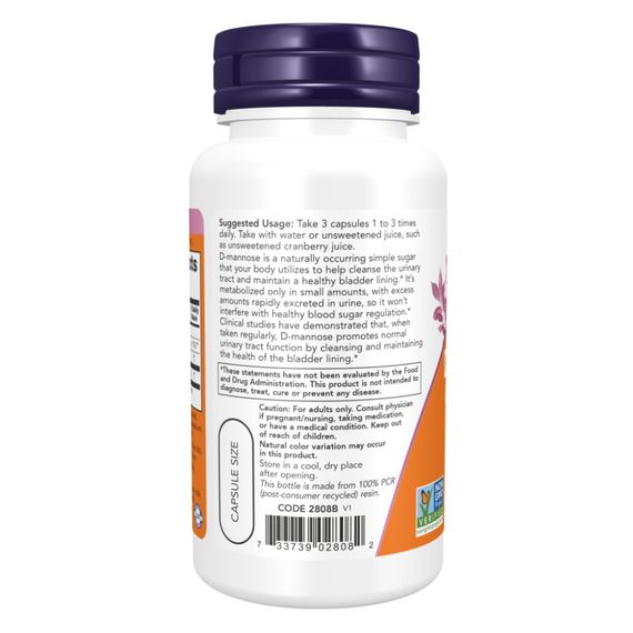 D-Mannose 500mg - 240 vcaps | Зображення 2
