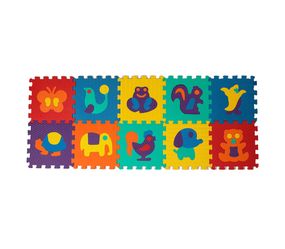 Пазлы фомовые K13801 10 деталей 31,5*31,5см, в плёнке (6923070138012) Животные Вид 1