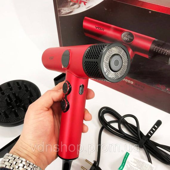 Класичний фен для сушіння та укладання волосся VGR V-401, Хороший електричний фен FI-64 | Зображення 2
