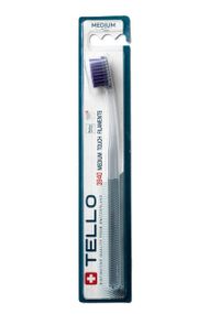 Зубна щітка Tello 3940 Medium, d 0.15mm, фіолетова