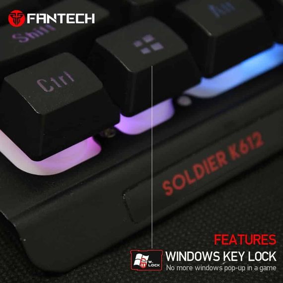 Клавіатура з механічними перемикачами та RGB підсвічуванням Fantech Soldier K612 (23826-01_829) | Зображення 8