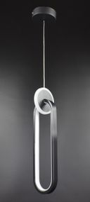 Люстра світлодіодна підвісна LED світильник для квартири на стелю лед 26991 Чорний 40-150х10х10 см.