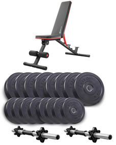 Набор Elitum Titan гантели 2х31кг с скамьей Hop-Sport HS-2050 HB