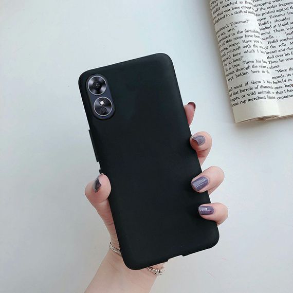 Чохол Candy Silicone для Oppo A17 / A17K колір Чорний