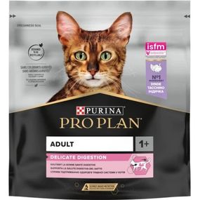 Сухой корм для кошек Purina Pro Plan Delicate Adult 1+ с индейкой 400 г (7613033568671)