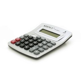Калькулятор офисный KEENLY KK-800A-1.27 кнопок,размеры 140x110x30мм,Silver,BOX