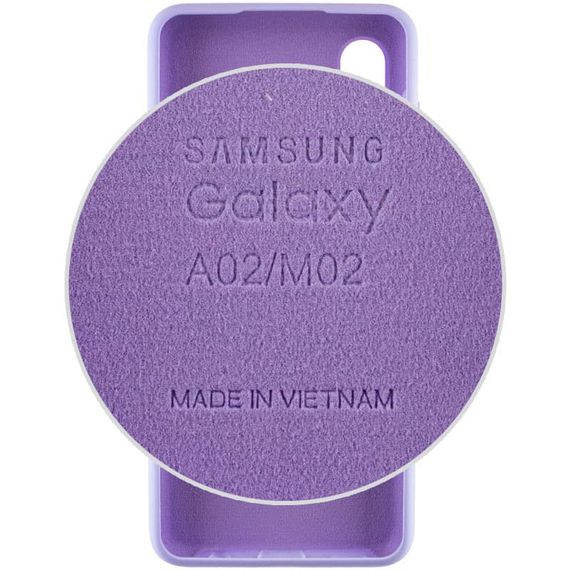 Чехол Silicone Cover Full Protective (AA) для Samsung Galaxy A02 Сиреневый / Dasheen | Зображення 2