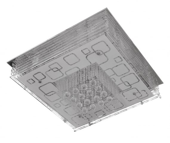 Люстра потолочная галогенная хрустальная G4 20W CH (BR-01256C/28)