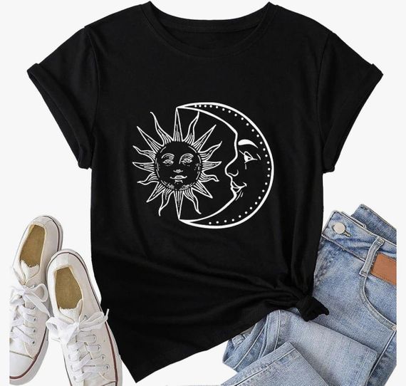 Футболка жіноча з принтом повсякденна XL Чорний