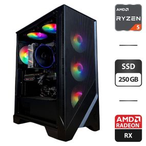 Ігровий ПК MSI MAG Forge 120A Tower / AMD Ryzen 5 3600 (6 (12) ядер по 3.6 - 4.2 GHz) / 16 GB DDR4 / 250 GB SSD / AMD Radeon RX 6700 XT, 12 GB GDDR6, 192-bit / 650W б/в