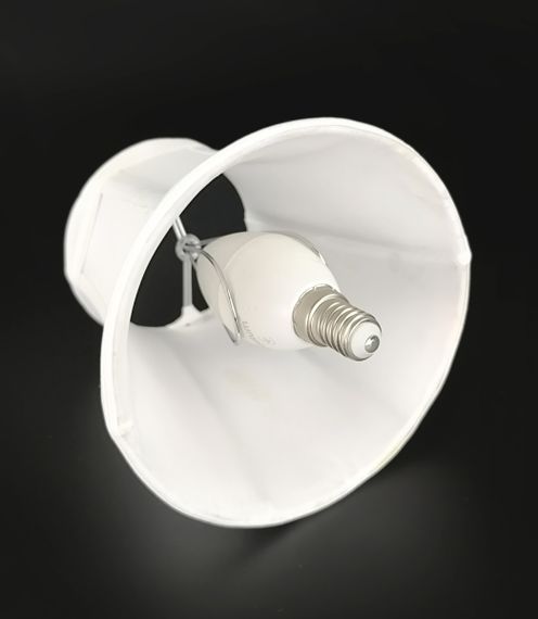 Плафон 333-wh 8х11х12 см білий | Зображення 4