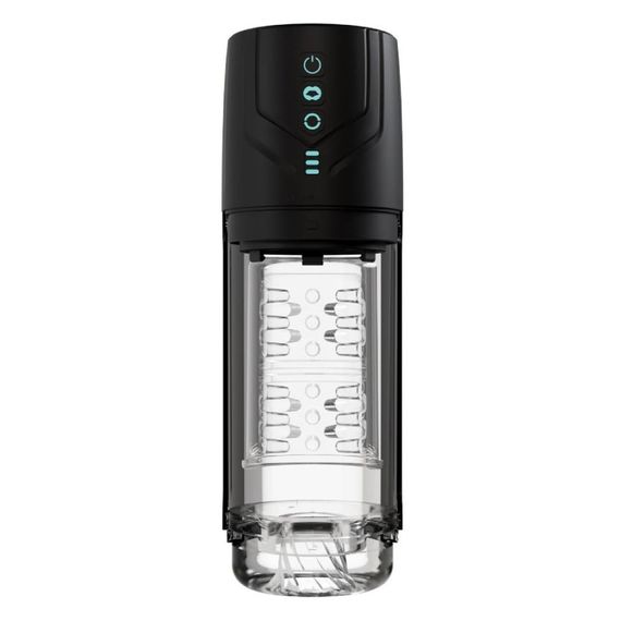 Мастурбатор Blush M For Men Whirlwind Pro з ротацією та всмоктуванням, прозорий sexstyle | Зображення 2