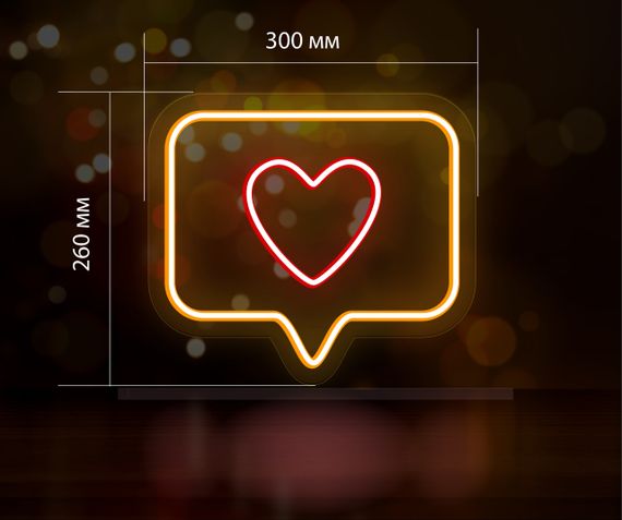 Неоновий світильник Like 260х300 acr-n000051 | Зображення 1