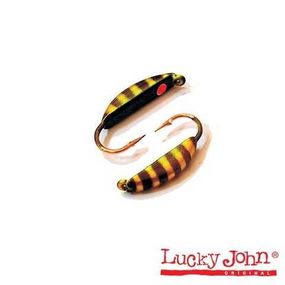 Мормышка вольфрамовая Lucky John Лаки Джон Супер Банан крашеная с петел. 5шт