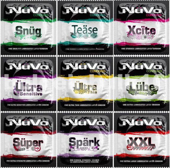 Презервативи Nuvo Condoms Large зі змащенням із латексу преміум-класу | Зображення 1