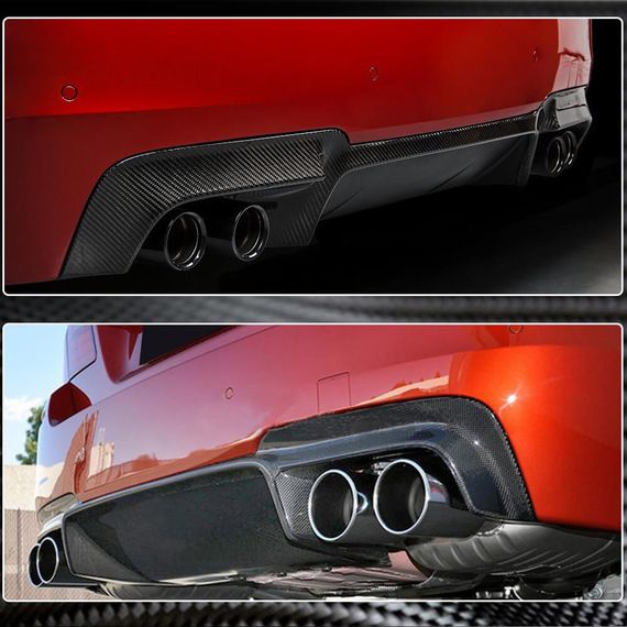 Дифузор заднього бампера V2 (для F10 M5, Карбон) для BMW 5 серія F-10/11/07 2010-2016 рр | Зображення 2