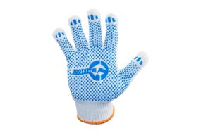 Перчатки Intertool - 70/30 с точкой 55г белые 10" (SP-0130)