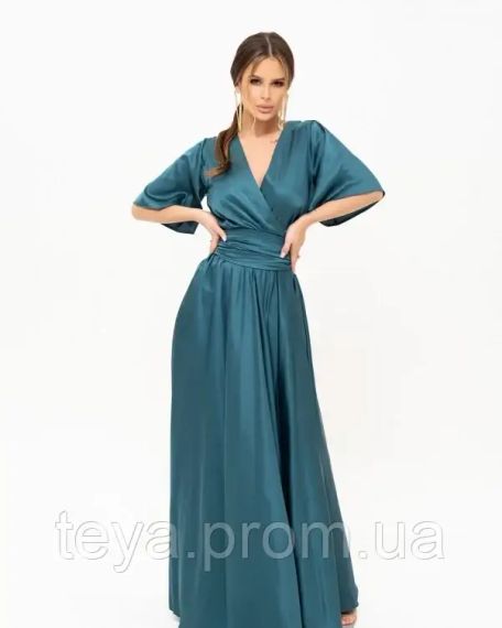 Платье для женщин цвет зеленый размер L FI_007699