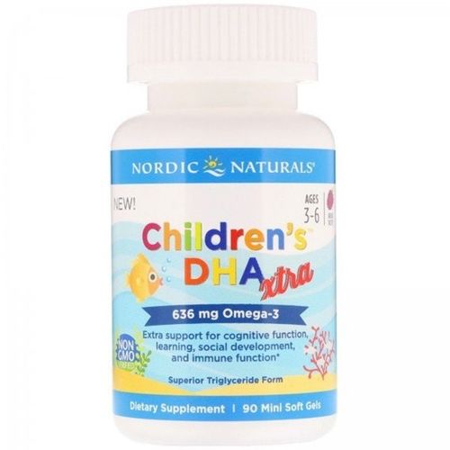 Омега 3 Nordic Naturals Children's DHA Xtra 636 mg 90 Mini Soft Gels Berries