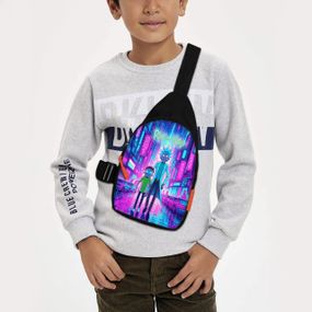 Сумка через плечо детская Рик и Морти 29х17 см сумка слинг для мальчика (02159)