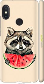 Чохол на Xiaomi Redmi Note 5 Pro Єнотик з кавуном "4605m-1353-2448"