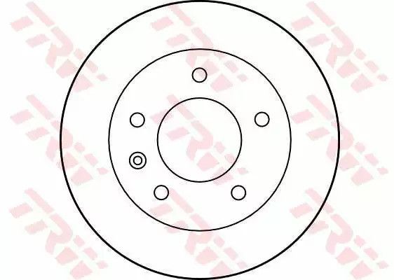 Диск гальмівний (1 шт.) MERCEDES - VOLKSWAGEN Sprinter 208D/Sprinter 208E/Sprinter 210D/Sprinte, TRW (DF2790) | Зображення 1