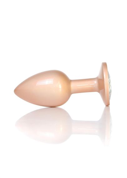 Анальна пробка - Jewellery Pearl Gold Plug Clear S | Зображення 2