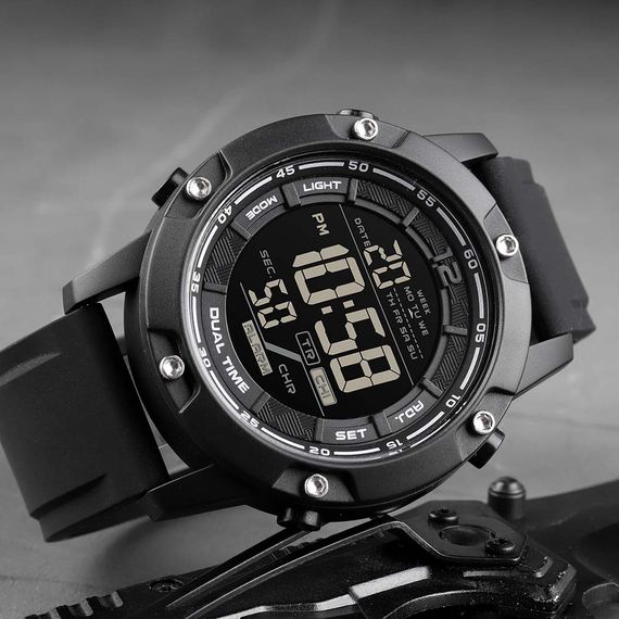 Чоловічий годинник Skmei 1762BK All Black | Зображення 3