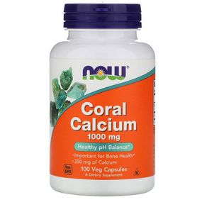 Минералы Now Foods Коралловый Кальций, Coral Calcium, 100 Вегетарианских капсул (NOW-01273)