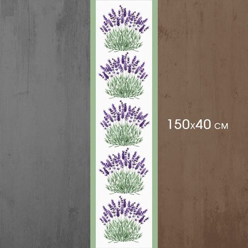 Доріжка на стіл Кущі лаванді 150x40 см (DR__24A044) | Зображення 2