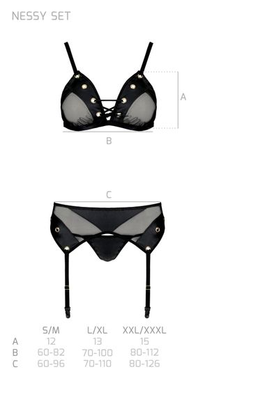 Комплект Passion NESSY SET Чорний L/XL | Зображення 4